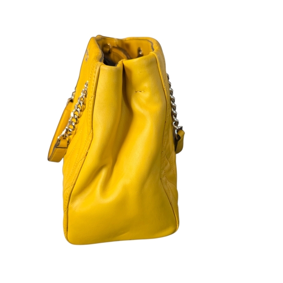 Kate Spade Quilted Yellow Chevron Tote Bag - Picture 2 of 15